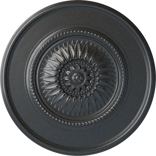 Ekena Millwork Wigan Ceiling Medallion, Hand-Painted Pewter, 29 3/4"OD x 1 1/2"P CM29WGPES - main
